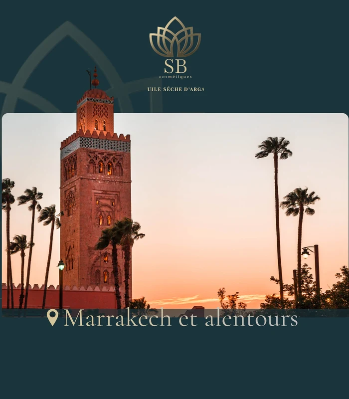 La Koutoubia de Marrakech au coucher du soleil